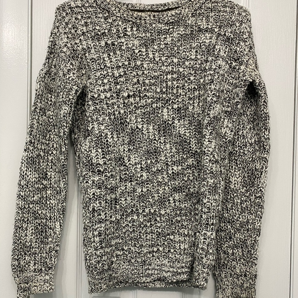 Black and white sweater